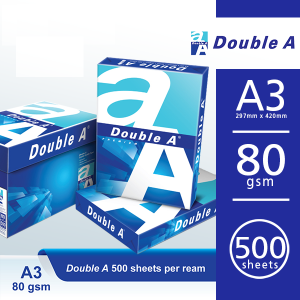 Double A A3 Copy Paper 80gsm White | Ream 500